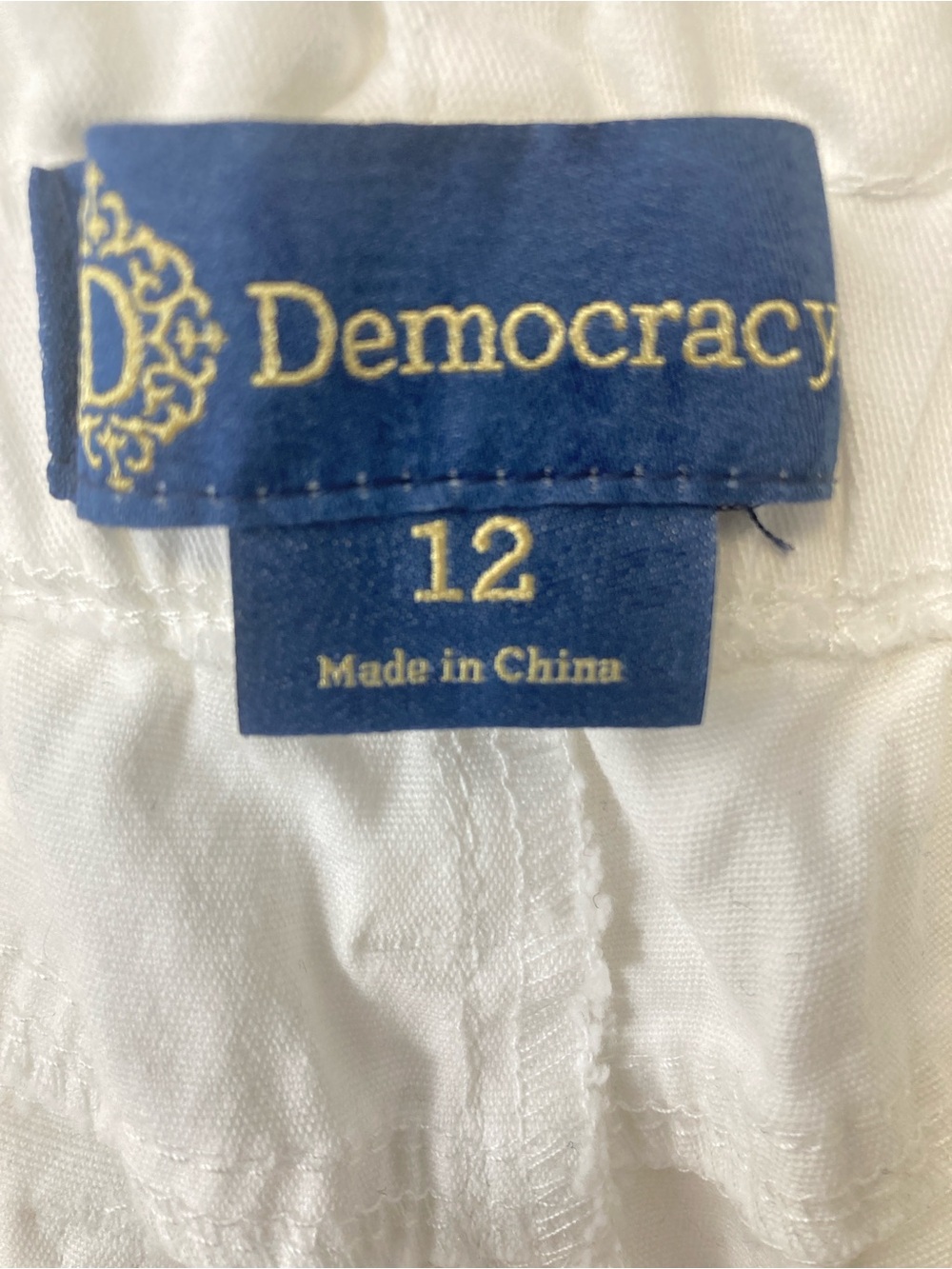 Democracy Women's "Ab" Solution Skyrise Straight Pant White Size 12 Coastal - Picture 9 of 15